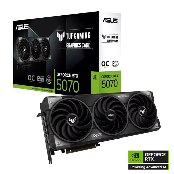 ASUS GeForce RTX 5070 12GB TUF Gaming OC Edition videokártya (TUF-RTX5070-O12G-GAMING)