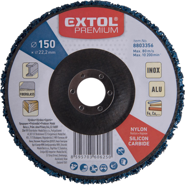 EXTOL PREMIUM 8803356 Nylon csiszolókorong 150mmmx14mm