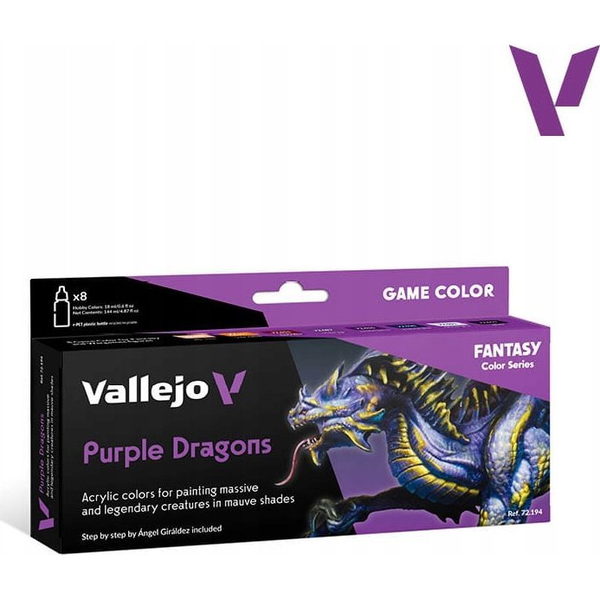  Vallejo Vallejo: 72.194 - Game Color - Purple Dragons (8x18 ml)