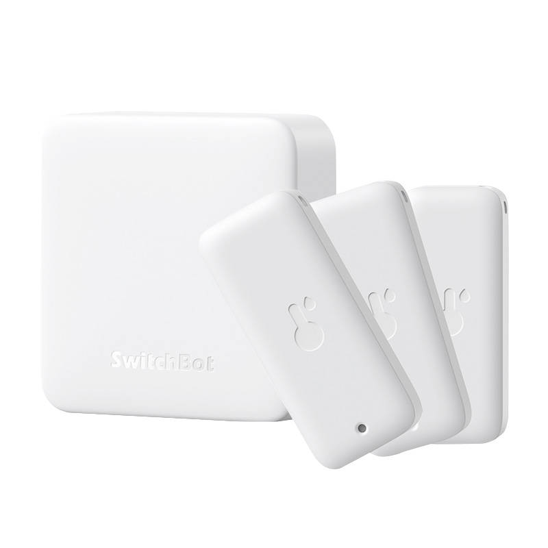 SwitchBot Hőmérséklet és Páratartalom érzékelő + HUB (3db / csomag) (HUBMINI+OUTDOORMETER)