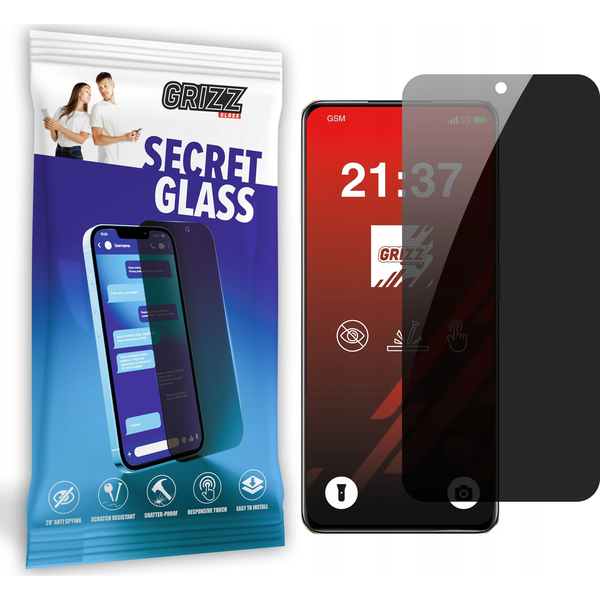  GrizzGlass Szkło prywatyzujące GrizzGlass SecretGlass do Realme V60