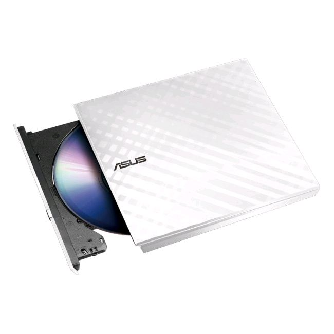 ASUS SDRW-08D2S-U LITE fehér hordozható 8X DVD-író M-DISC támogatással (SDRW-08D2S-U LITE/WHITE/ASUS) (SDRW-08D2S-U LITE/WHITE/ASUS)