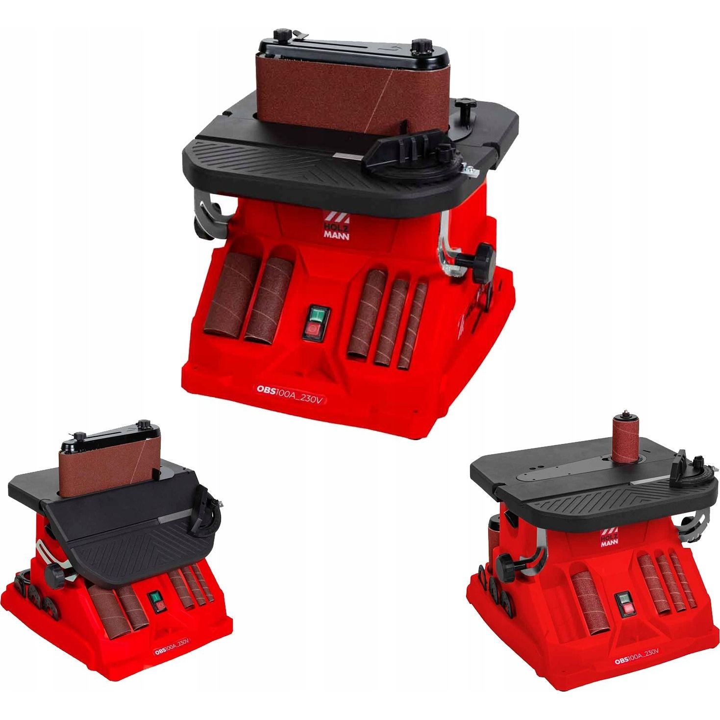 Holzmann Maschinen OBS100A_230V OBS100A_230V Szalagcsiszoló 450 W 10 cm (OBS100A_230V)