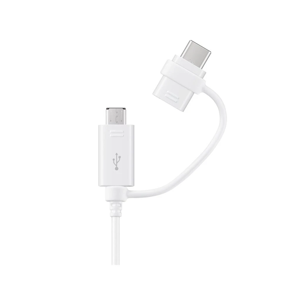 EP-DG930DWE Samsung Combo microUSB adatkábel USB-C átalakítóval 1,5 m fehér