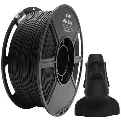 ESUN 3D nyomtatószál PLA matt 1.75 mm 1 kg Fekete (matt) (ePLA-Matte Black) (ePLA-Matte Black)
