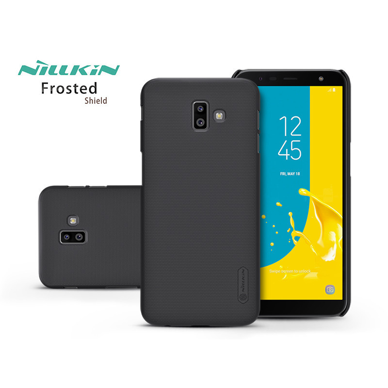 Samsung J610F Galaxy J6 Plus hátlap - Nillkin Frosted Shield - fekete (NL166868)