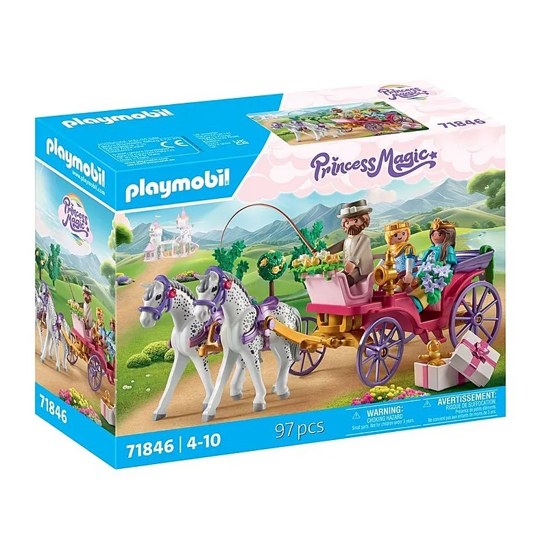 Playmobil 71846 Princess Magic - Kocsikázás lovashintón (71846)