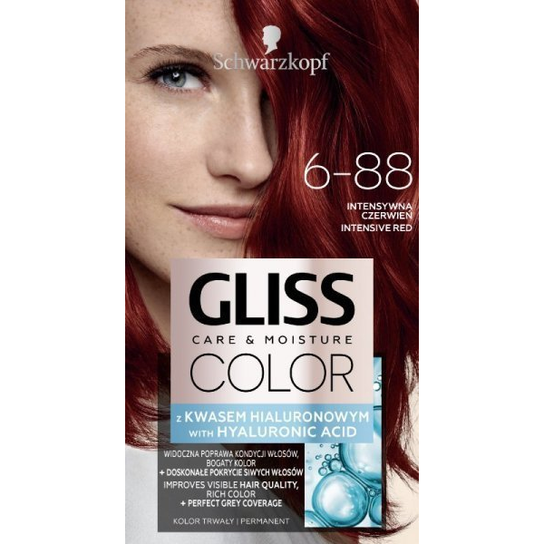 SCHWARZKOPF GLISS Color 6-88 Intenzivní červená 60 ml (142837)