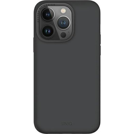 Uniq Lino Hue Apple iPhone 14 Pro MagSafe Szilikon Tok - Fekete (UNIQ695)
