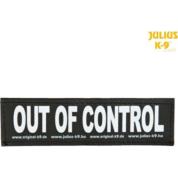 Julius-k9 Etiquetas Julius Con Cinta De Cierre: Out Of Control