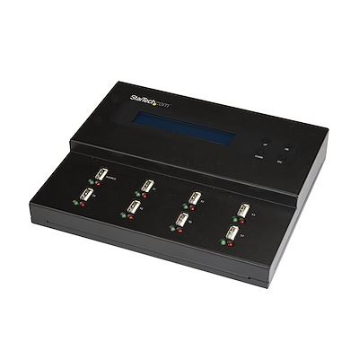 StarTech.com USBDUPE17 dispozitive de copiere a discurilor optice Dispozitiv copiere disc de stocare USB Negru 7 copii