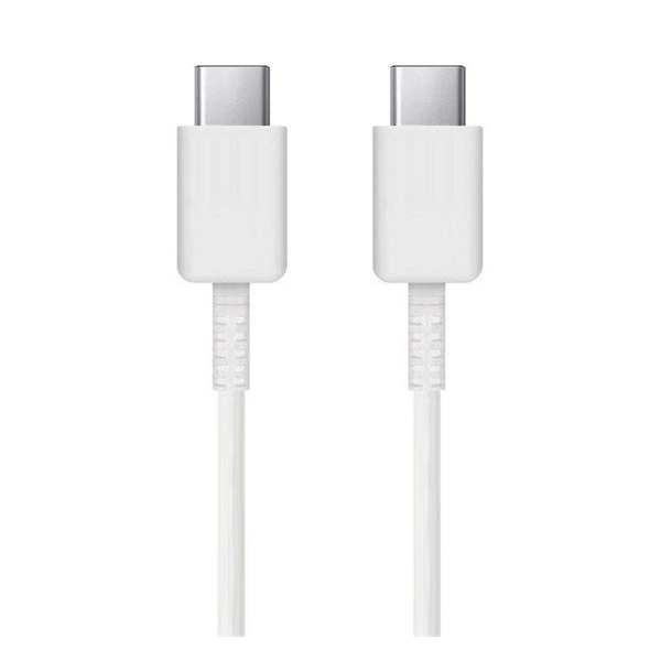 SAMSUNG adatkábel és töltő (Type-C - Type-C, gyorstöltés támogatás, 80cm) FEHÉR (EP-DA905BWE)