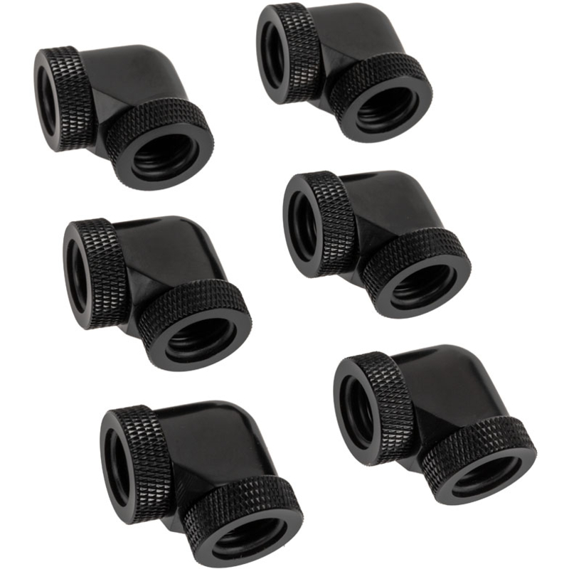 Raijintek PELIAS Vízcső csatlakozó - Fekete (0R40B00235)