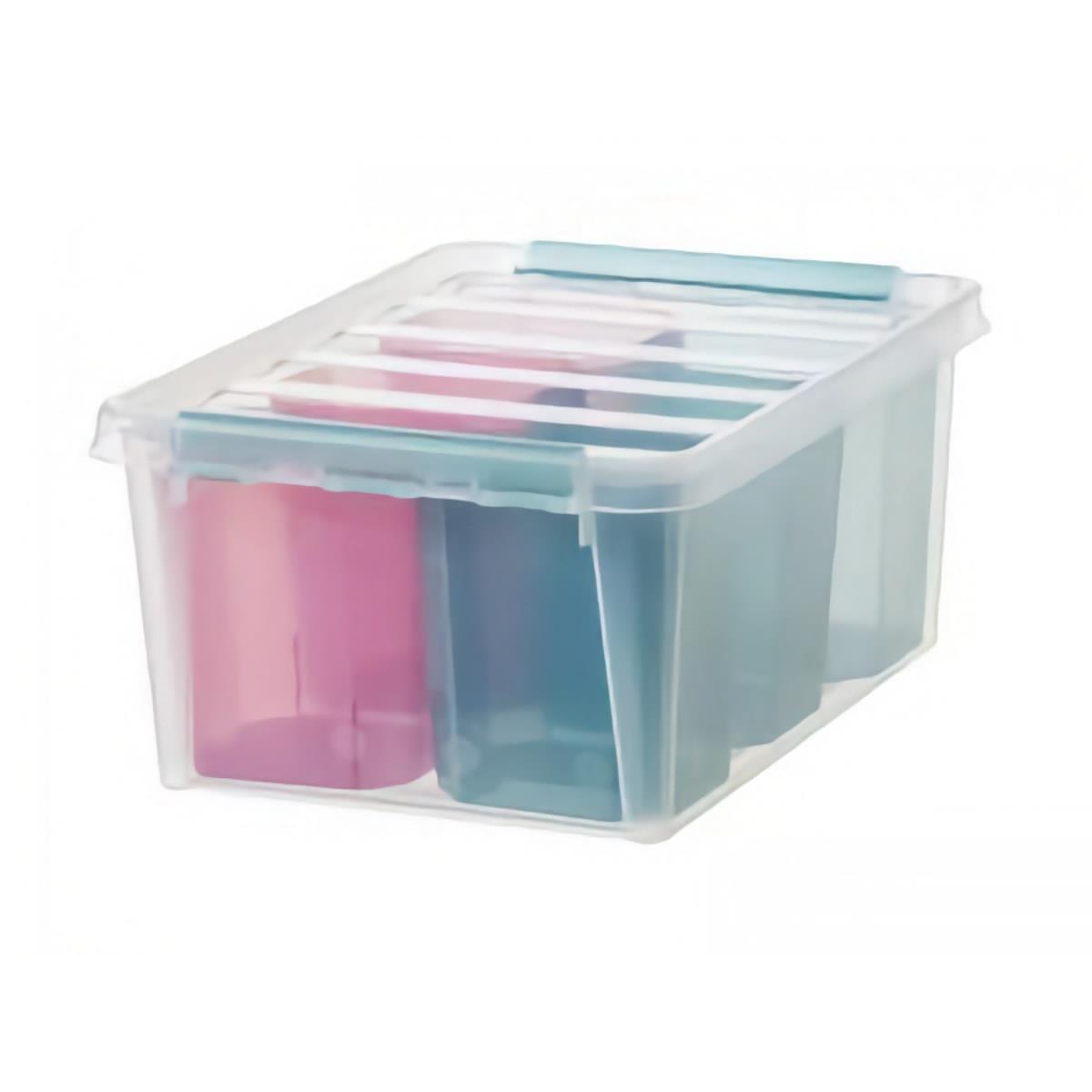 Orthex Color tárolódoboz, 14 l + 6 színes betét (7332462081116)