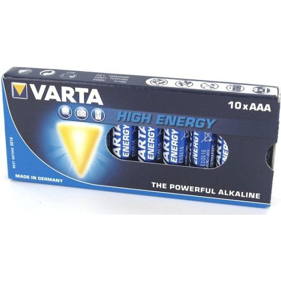 Varta Alkaline, 1.5 V, AAA Engangsbatteri