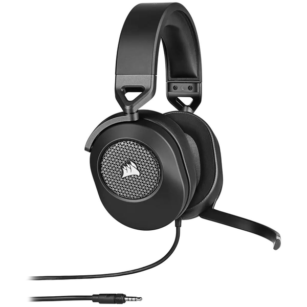 Слушалки Gaming с микрофон Corsair HS65, Surround, Dobly Audio 7.1 Sound ID, Конектор USB & 3.5mm, Черен Carbon