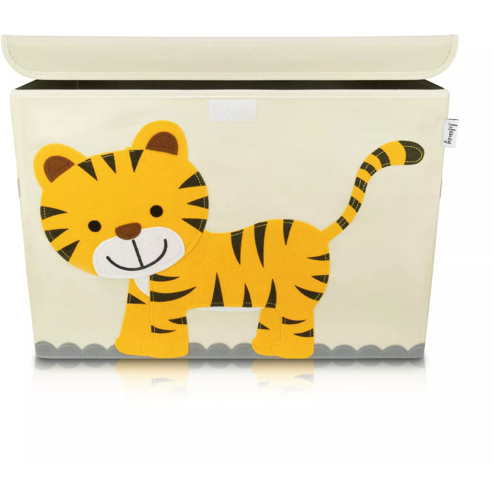 Fackelmann Fedeles tárolódoboz TIGRIS, nagy, 51×36×36 cm (833016)