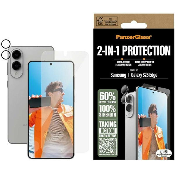 PanzerGlass PG34438 scherm- & rugbeschermer voor mobiele telefoons Samsung 1 stuk(s)