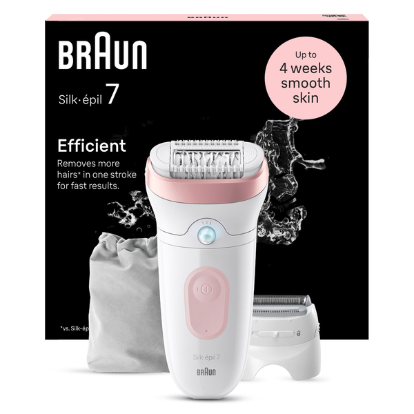 Depilátor bezdrátový Braun Silk-Epil SE7-030 Akumulátorové Pinzety Pouzdro