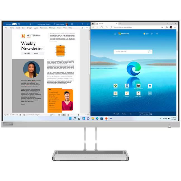 Lenovo L27i-40 LED display 68,6 cm (27") 1920 x 1080 pixelek Full HD Szürke