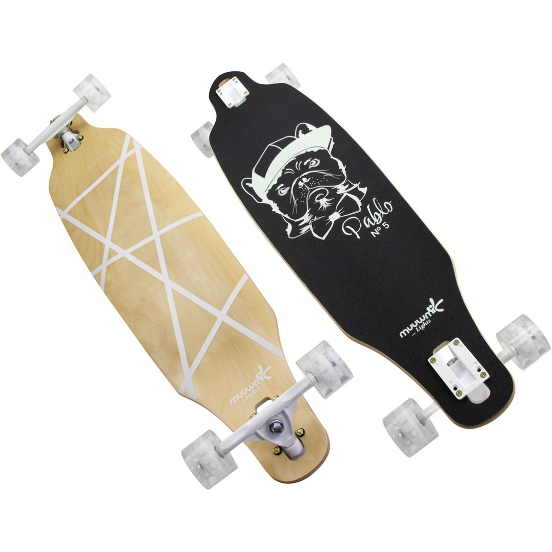 Muuwmi 625 Lights Glow ABEC 7 Pablo Gördeszka - Fekete mintás