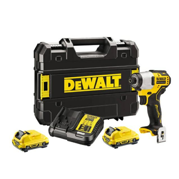 DeWALT DCF801D2-QW Akkus ütvecsavarozó 1/4" XR (163Nm/12V/2x2,0Ah) Tstak