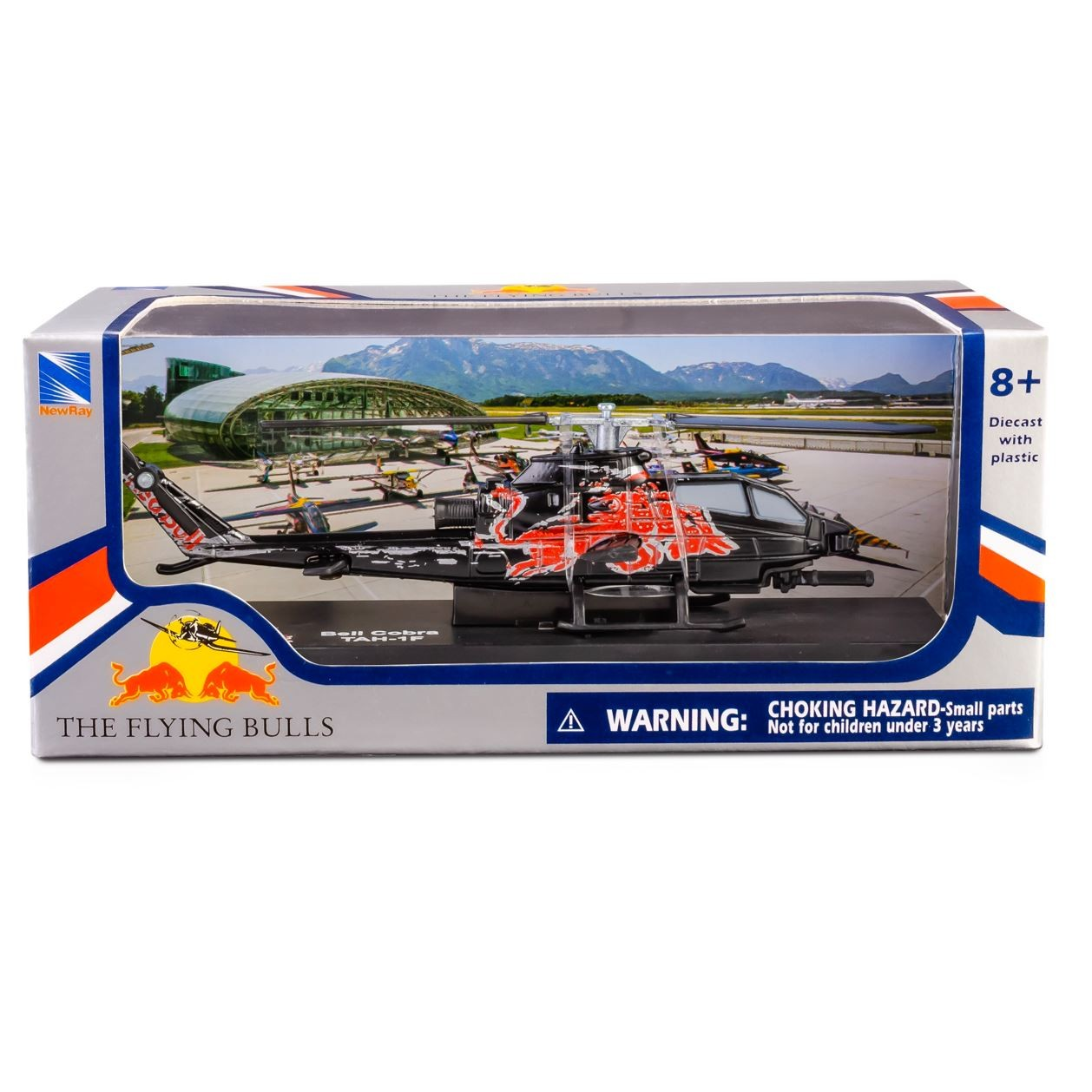 Daffi Bell Cobra TAH-1F - The Flying Bulls Helikopter fém és műanyag modell (1:110) (B-406)