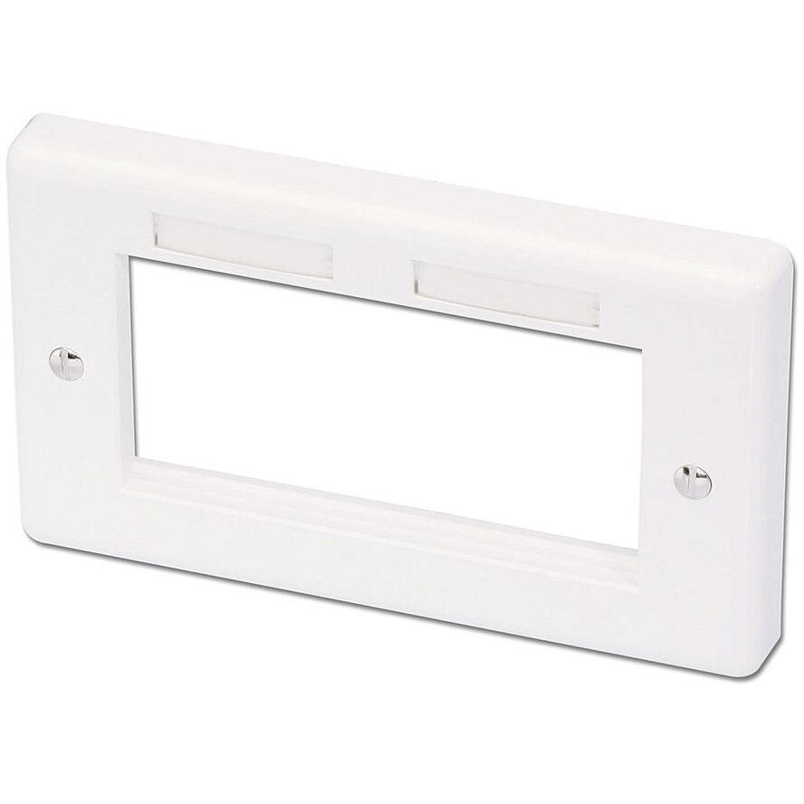 LINDY Blende AV Wand-Doppelbox Für Nicht-Deutsche Wanddosen (60542)