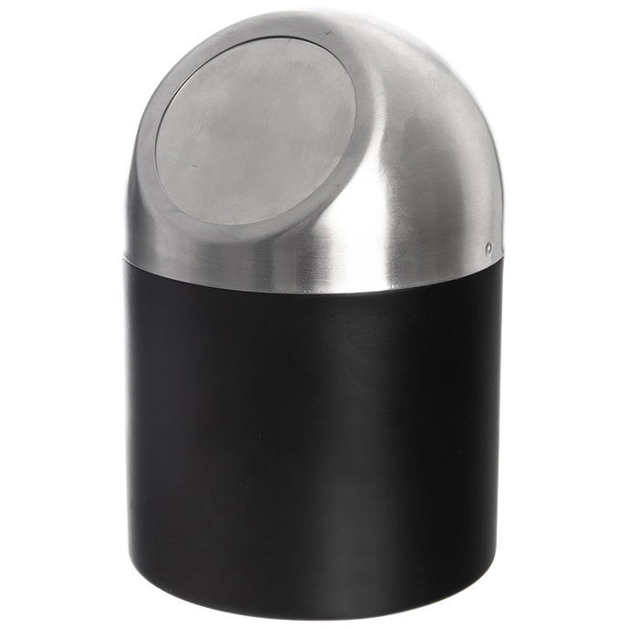 Orion Szemetes, rozsdamentes acél, fekete, 1,2 l (731724)