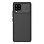 Калъф Nillkin Camshield за Samsung Galaxy A42 5G (SM-A425F), Силикон, Средно удароустойчив, Пластмасов гръб, Защита на камерата, Черен