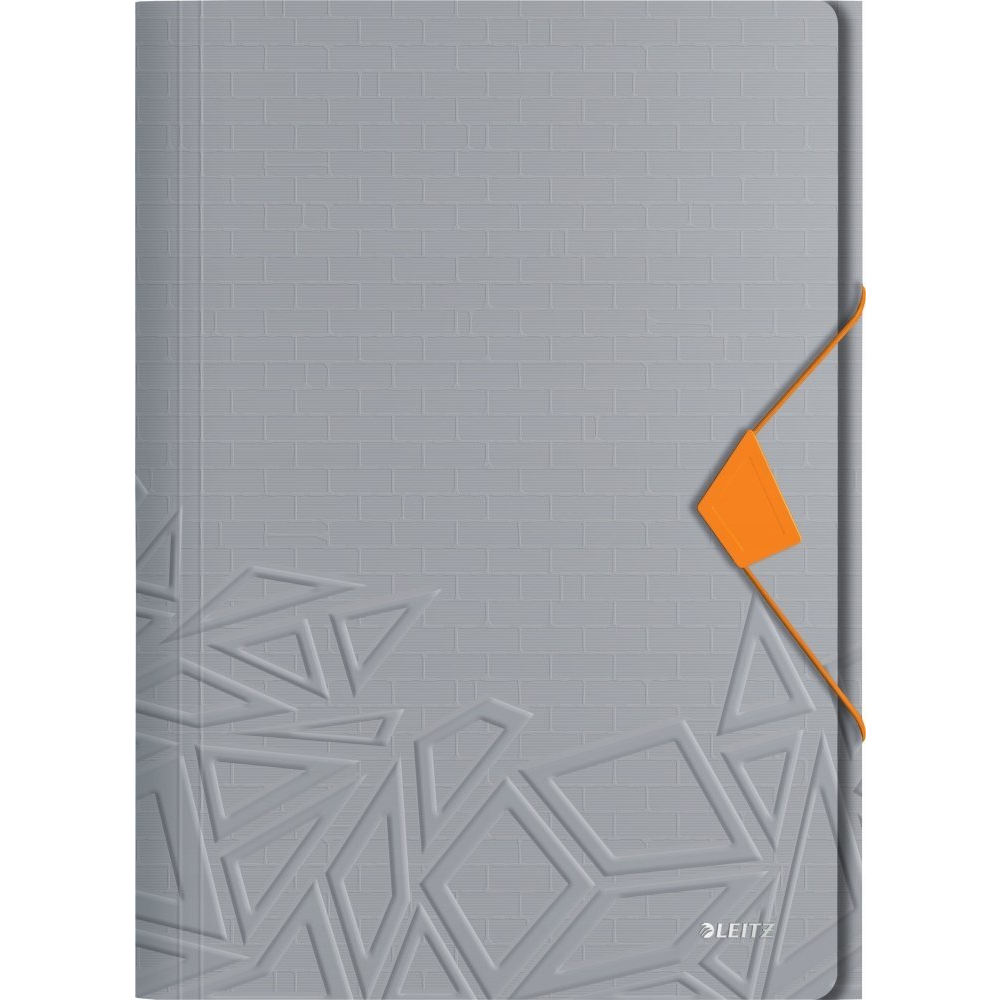 Leitz UrbanChic A4 3-pólyás, gumiszalaggal, szürke (46490088)
