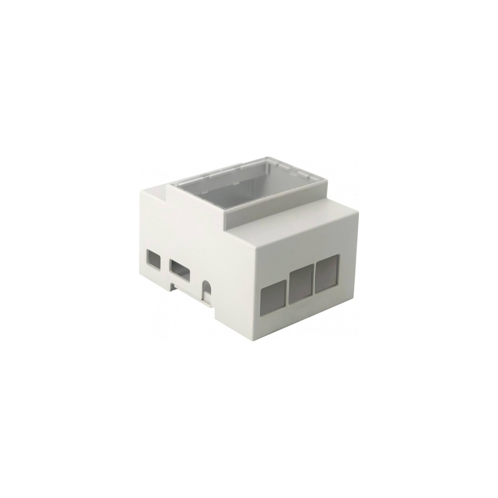 Raspberry Pi 3B/3B+ DIN sínre Rögzíthető Számítógépház - Szürke (RB-CASE+07)