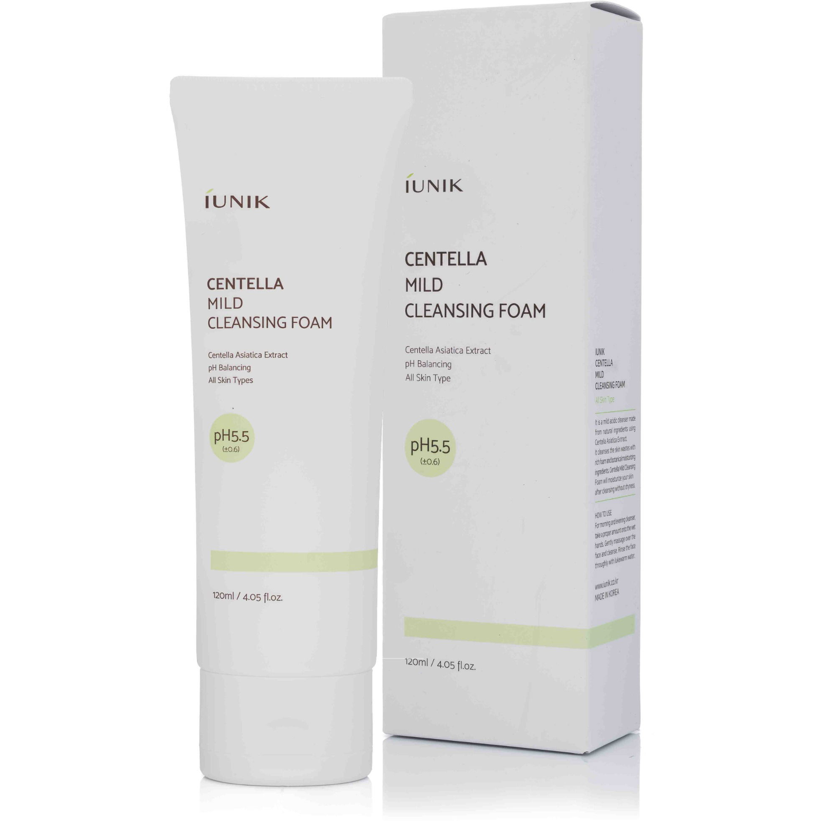 IUNIK Centella Mild Cleansing Foam 120 ml (8809728080248)