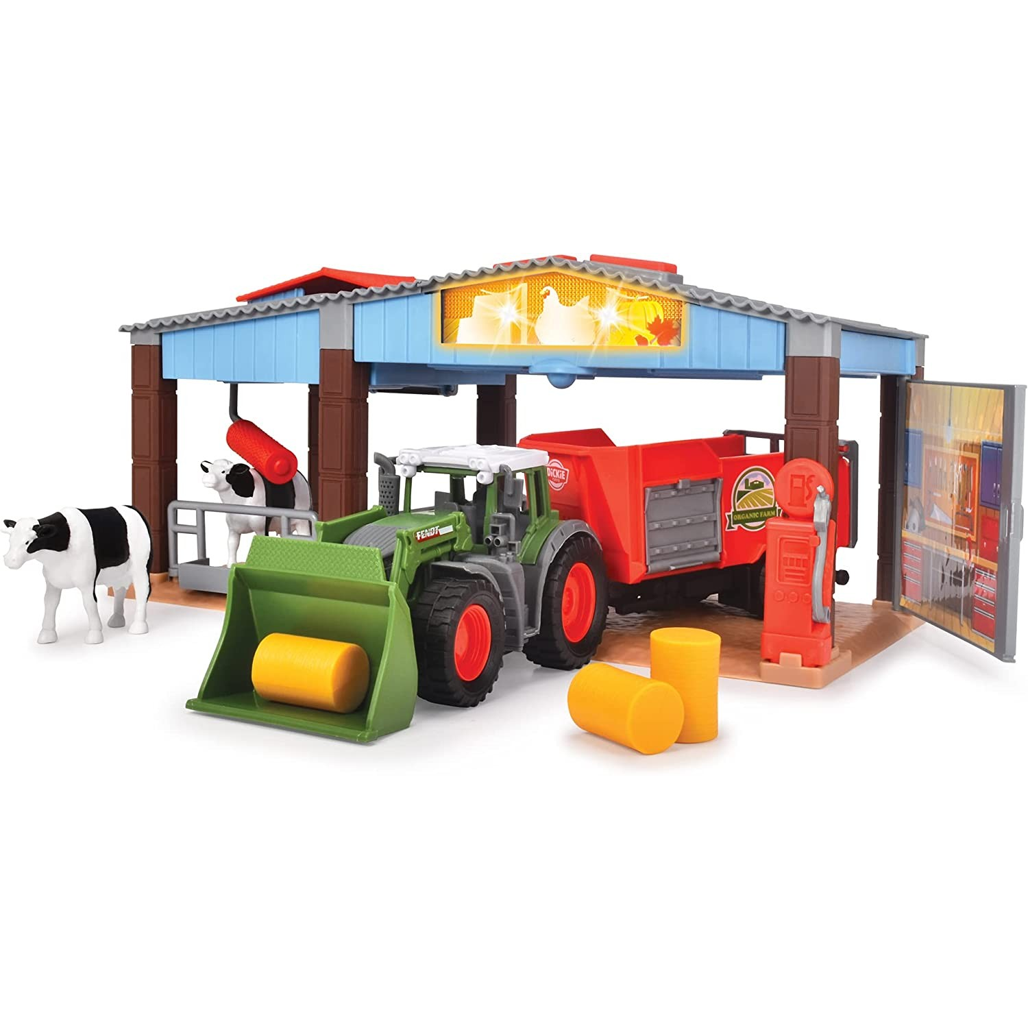 Dickie Toys: Farm mezőgazdasági állomás 1 darab traktorral (203735003)