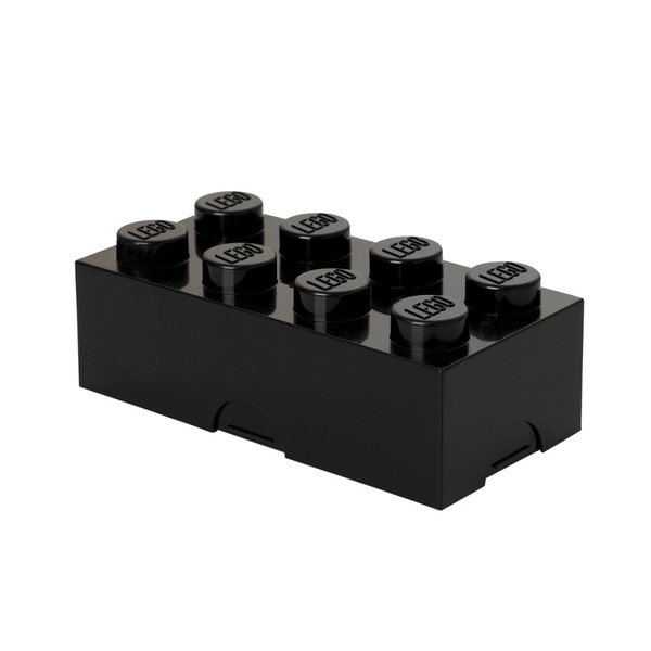 LEGO SNÍDAŇOVÝ BOX LUNCHBOX KOSTKA 8 SVAČINOVÝ BOX ČERNÝ + TAŠKA