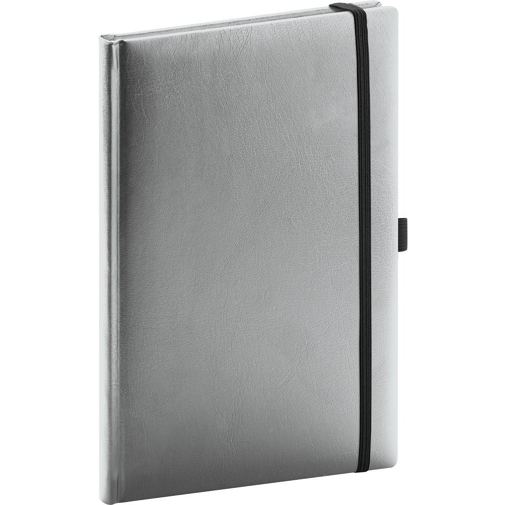 Notique Notes Balacron, silver, lined, 15 × 21 cm (A-34591)