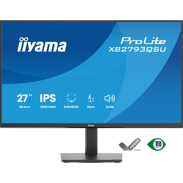 iiyama ProLite XB2793QSU-B1 Monitor PC 68,6 cm (27") 2560 x 1440 Pixel Quad HD LED Nero