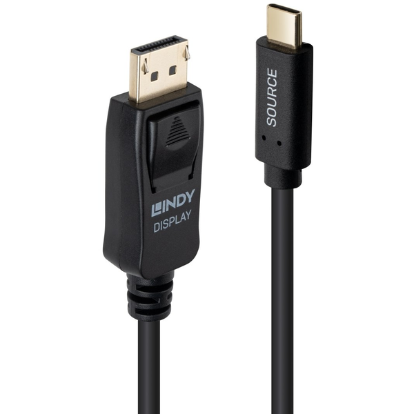 Lindy 43501 Videokabel-Adapter USB Typ-C Schwarz