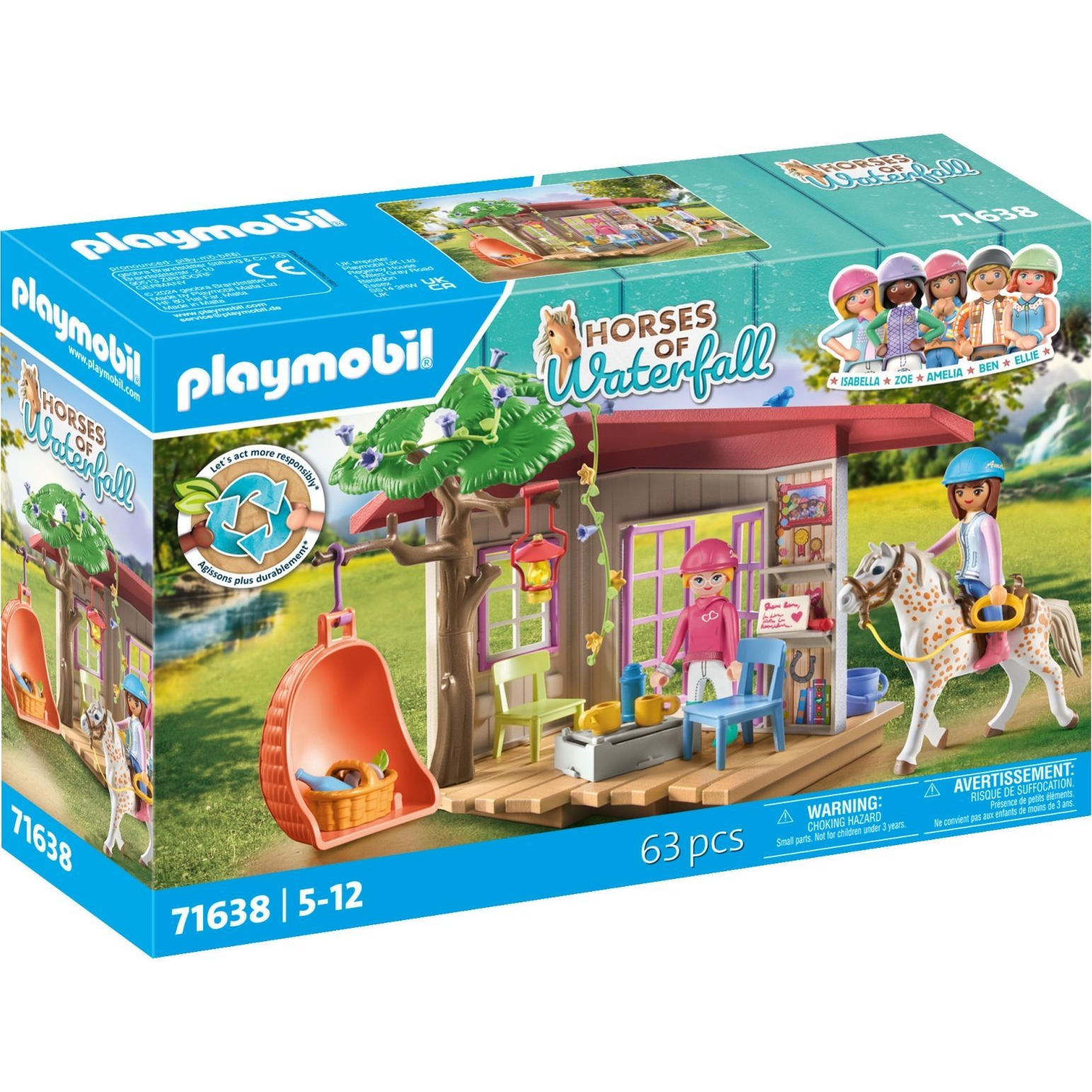 Playmobil 71638 Horses of Waterfall - Titkos klubház lórajongóknak (71638)