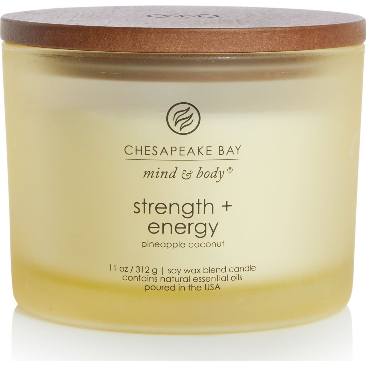 Chesapeake Bay Candle Strength + Energy Pineapple Coconut Három Kanócos Üveggyertya (PT40256E)
