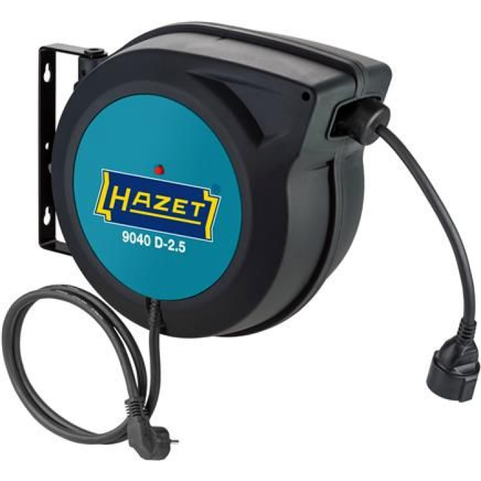 Hazet 9040 D-2.5 Kábeldobos hosszabbító 20m - Fekete (9040D-2.5)