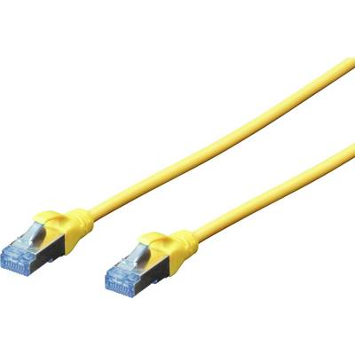 RJ45-ös patch kábel, hálózati LAN kábel CAT 5e SF/UTP 1x RJ45 dugó - 1x RJ45 dugó 1 m Sárga Digitus 982512 (DK-1531-010/Y)