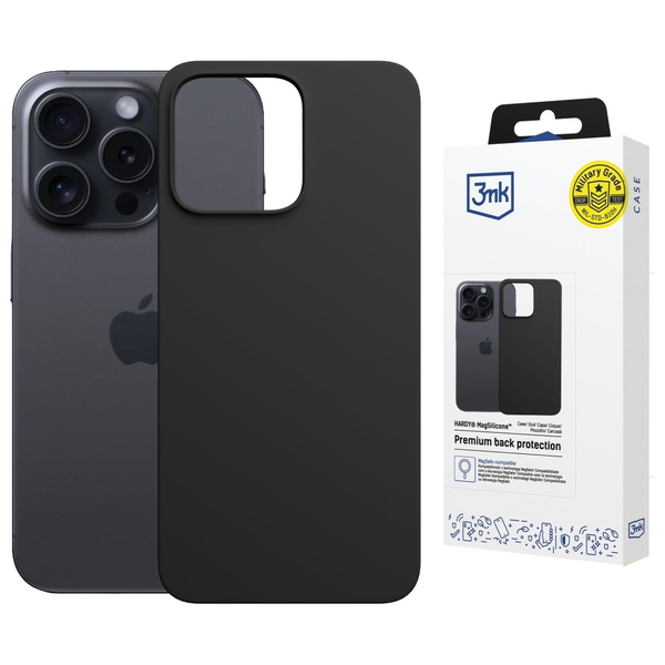 Pouzdro pro iPhone 16 Pro Max, 3MK Hardy MagSilicone, nešpiní, pevný úchop