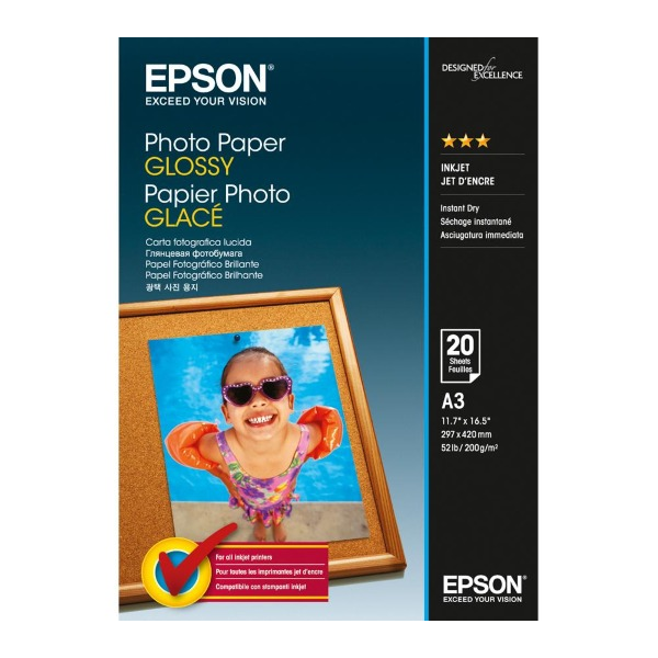 Epson Photo Paper Glossy fotópapír A3 Fényes (C13S042536)