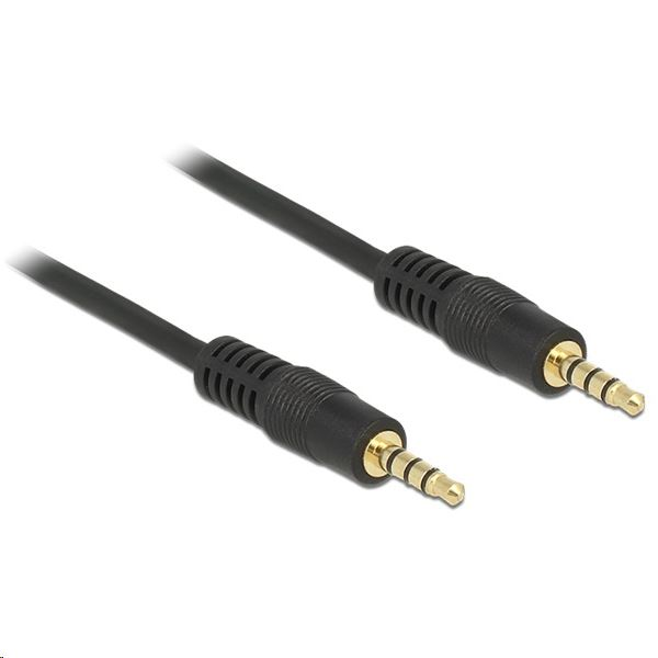 Kabel minijack 3,5 mm - minijack 3,5 mm Delock 83436 2 m černý