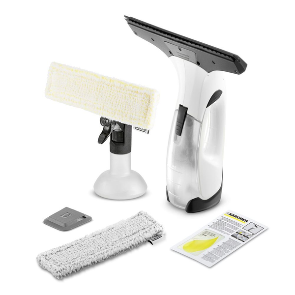 Aparat de curatat geamuri, Karcher, Rezervor de 100 ml, Timp de functionare 35 minute, Alb