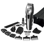 Тример Wahl 09888-1216, Grooming Kit, Захранване на батерията, Автономия 180 мин., Стоманени остриета, 12 степени за рязане, 7 приставки, Черен