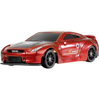 Amewi 1:43 RC modellautó Elektro Sportkocsi Drift Sport GTR Piros Brushed 4WD RtR 2,4 GHz