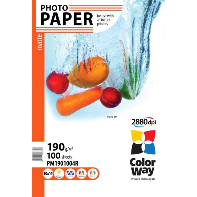 ColorWay CW-PM1901004R fotópapír 10x15cm/100db matt (PM1901004R)