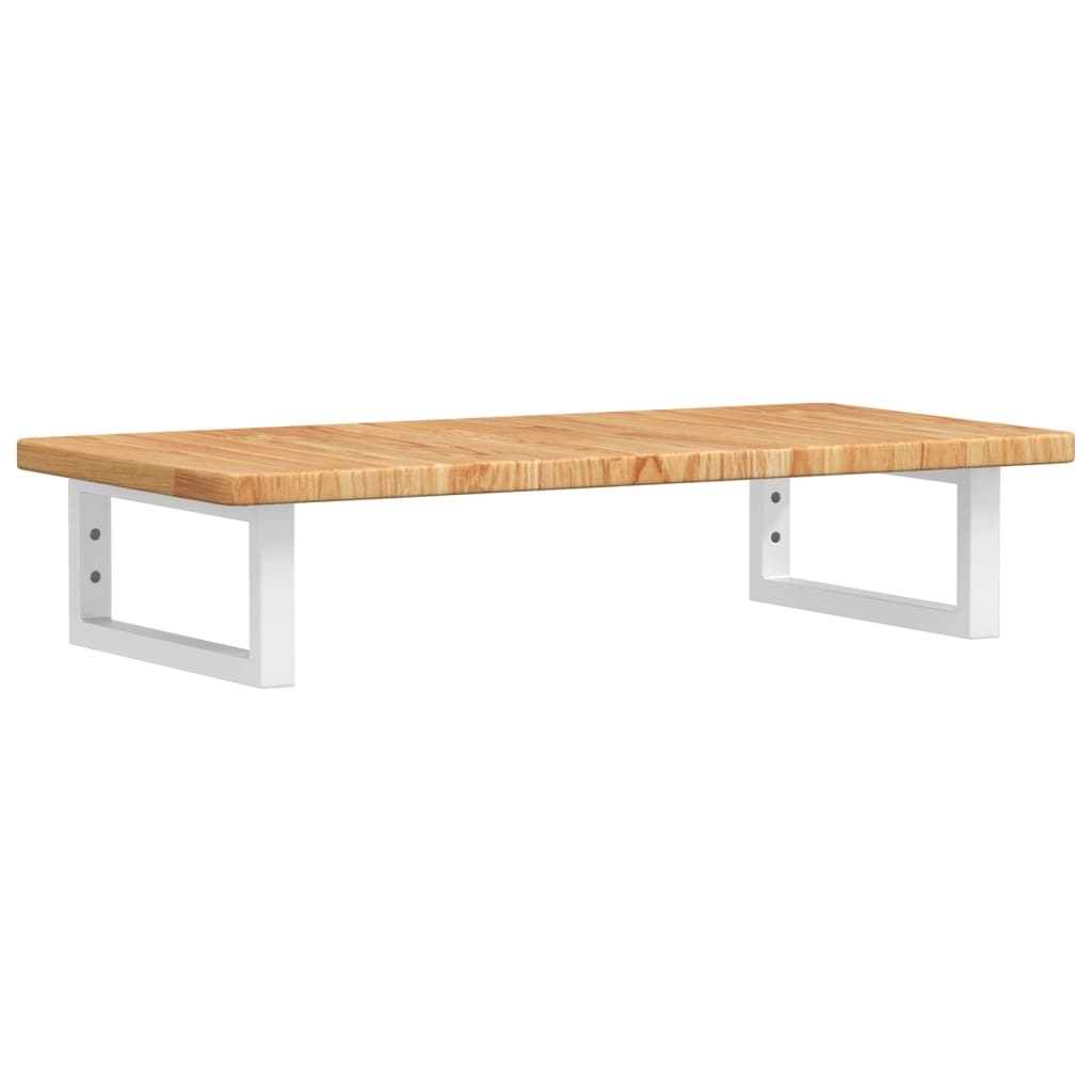 acél és tömör tölgyfa falra szerelhető mosdópolc (3302336)